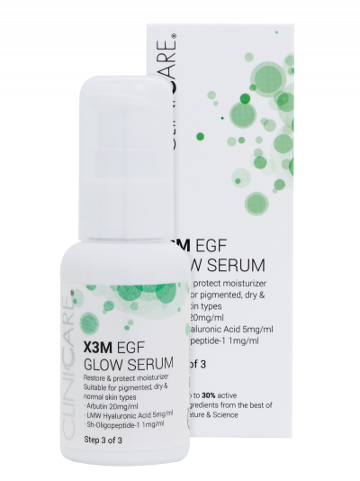 Cliniccare X3M EGF Glow Serum Bottle Box