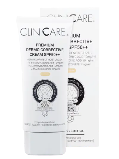 Cliniccare Dermo Corrective Cream Medium 100ml Bottle Box